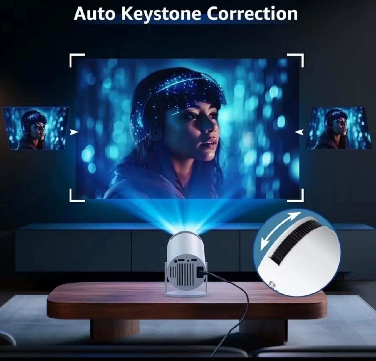 Projetor 4K HD 150 Polegadas Celular, Tv B0x, Xbox, PS, Pc, Wifi e Bluetooth HY300 - Foto 2
