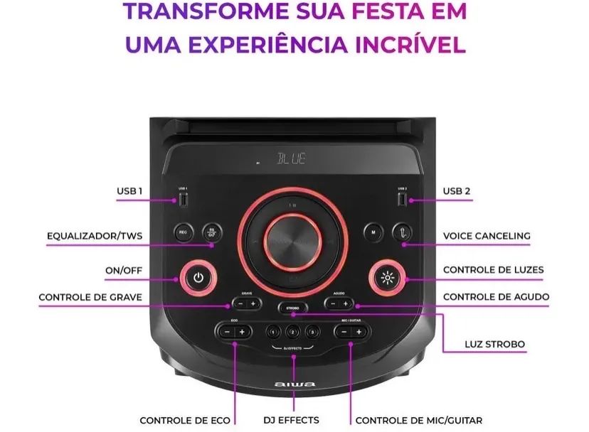 Caixa de som nota fiscal e caixa super conservada  - Foto 4