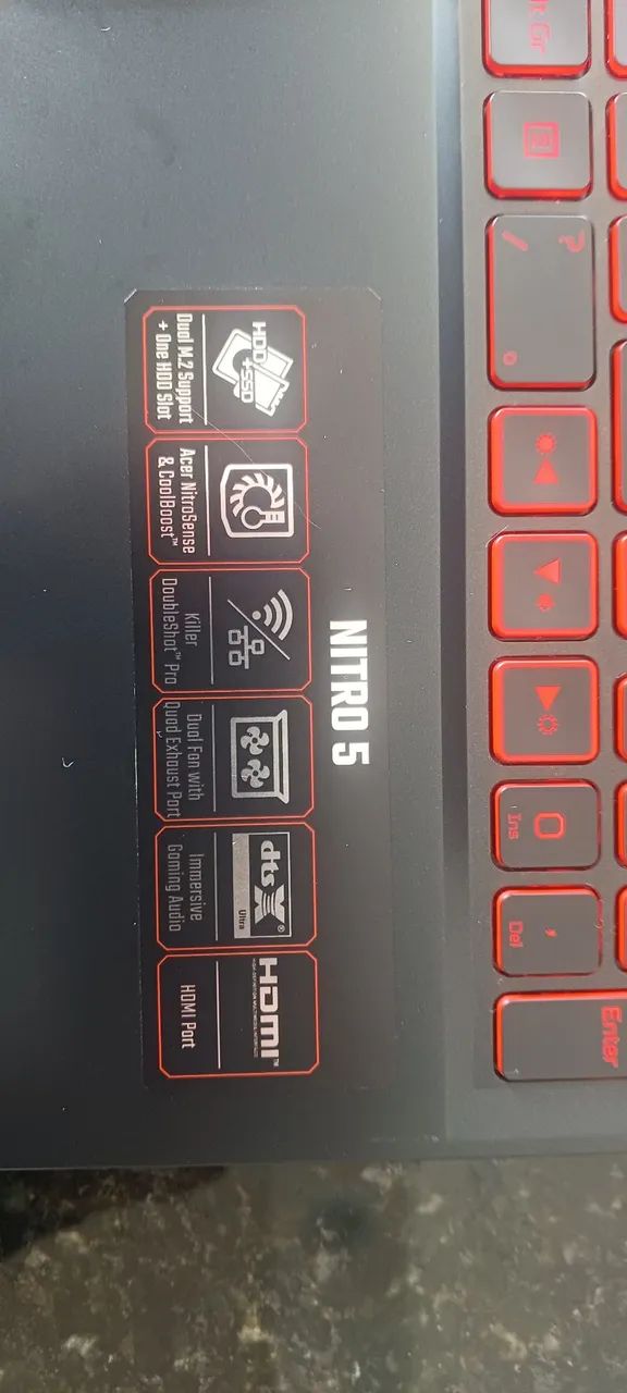 NOTEBOOK GAMER ACER NITRO 5 AN515-57 - ÓTIMO ESTADO - Foto 3