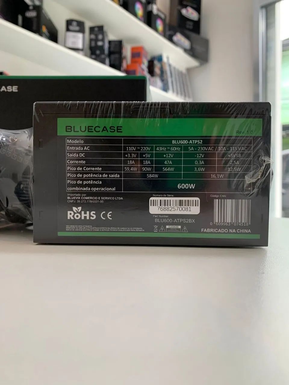 Fonte 600w PFC ativo - Entrega grátis! - Foto 4