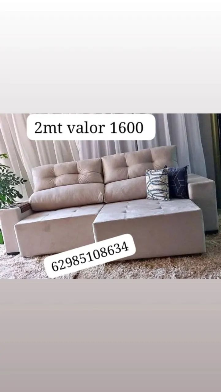 Sofá retratil e reclinável 