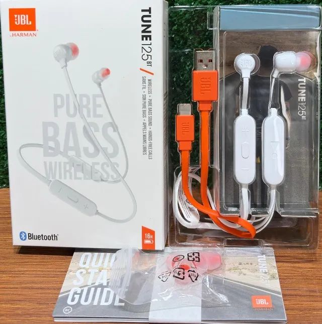 JBL Tune 125BT - Bluetooth, Pure Bass, and Up to 16 Hours of Battery Life; Free Delivery in Manaus!