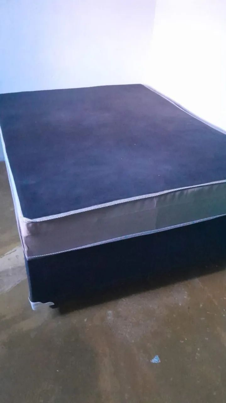Cama Box de casal espuma semi nova. $370 - Foto 2
