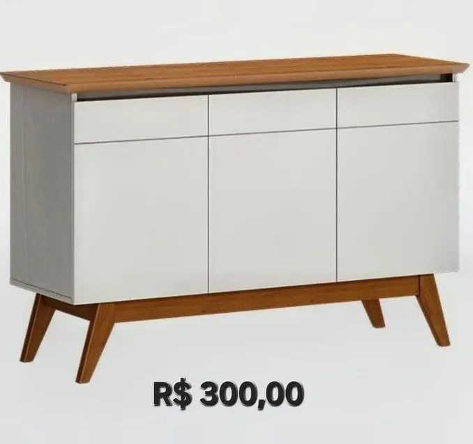 Lindo conjunto para escritorio com 3 poltronas, 1 sofa e 1 buffet - Foto 3