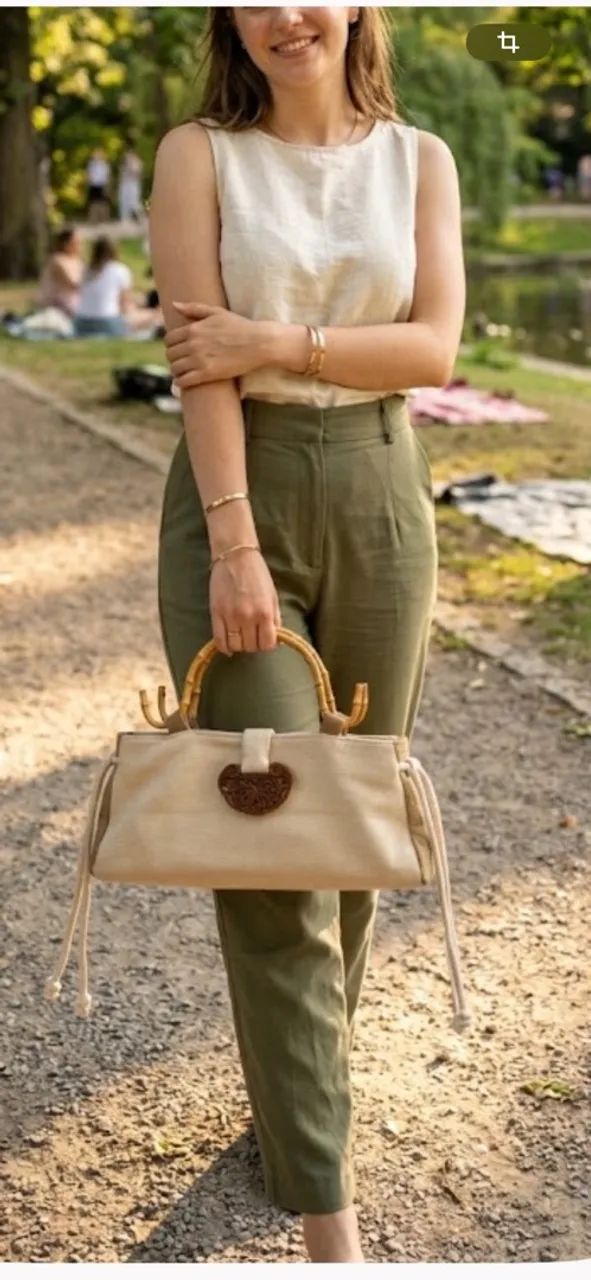 Bolsa feminina, tecido, importada - Foto 2