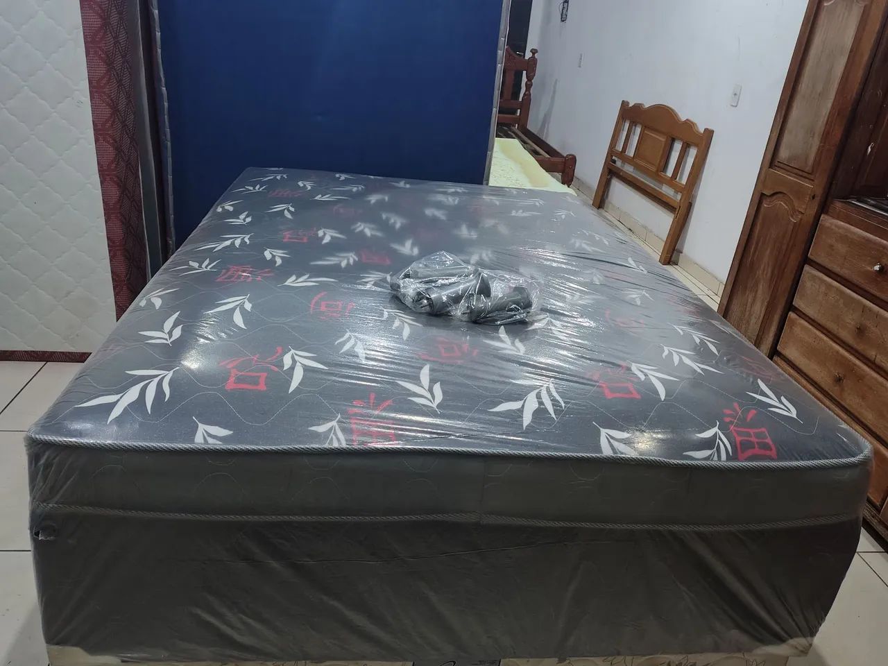 CAMA BOX CASAL DE MOLAS ENSACADAS NOVA R$580 ENTREGA GRÁTIS  - Foto 2