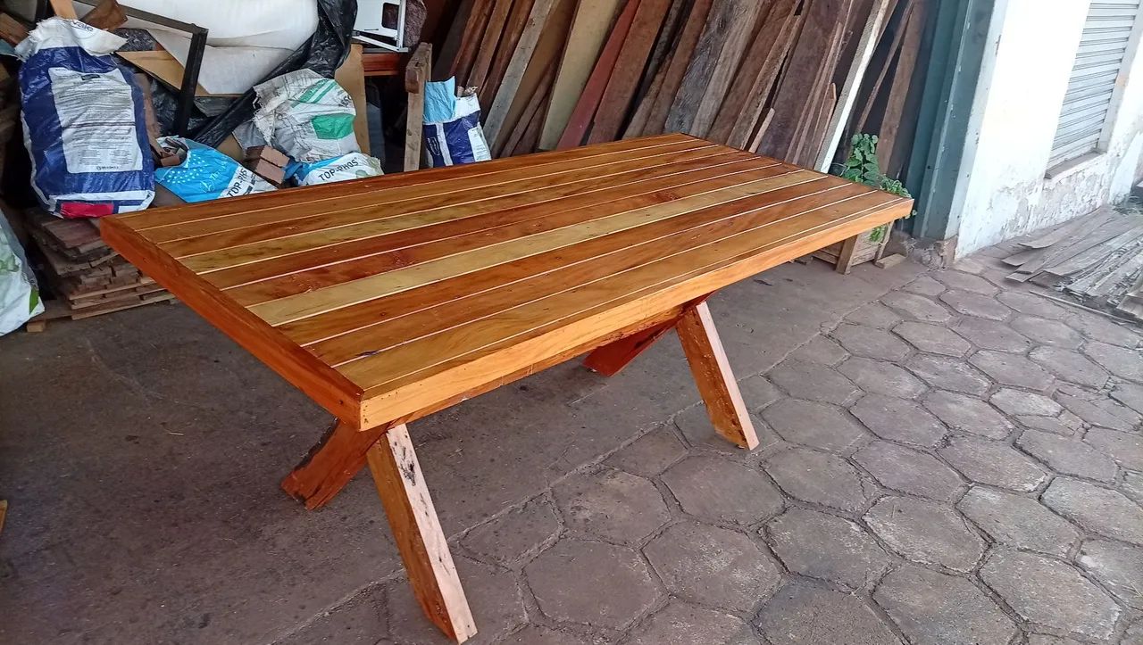 Mesa 1,90 mt Peroba Pronta Entrega  - Foto 2