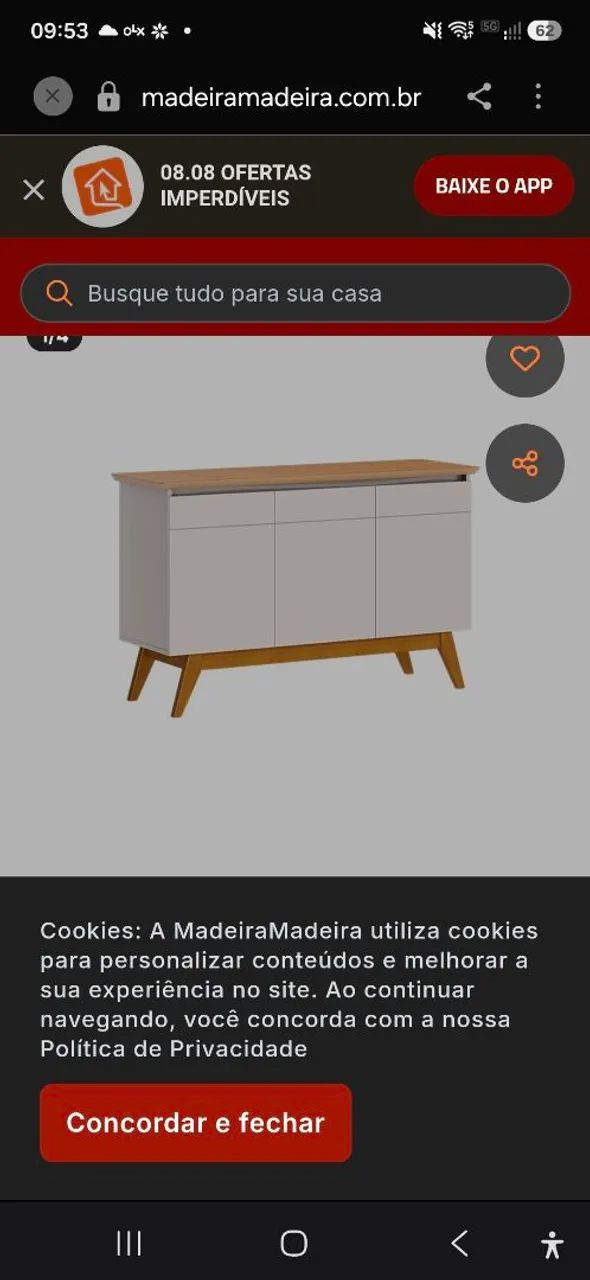 Lindo conjunto para escritorio com 3 poltronas, 1 sofa e 1 buffet - Foto 4