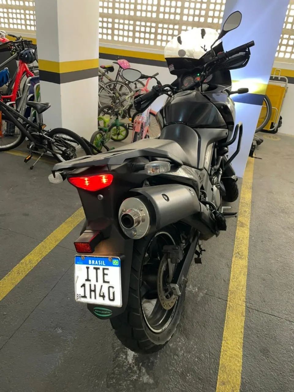 Suzuki Dl V-Strom 650 - 2013 - Revisada - Preta - Foto 3