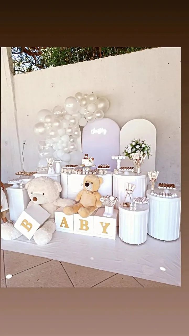Decoração chá revelação fraldas - Foto 3