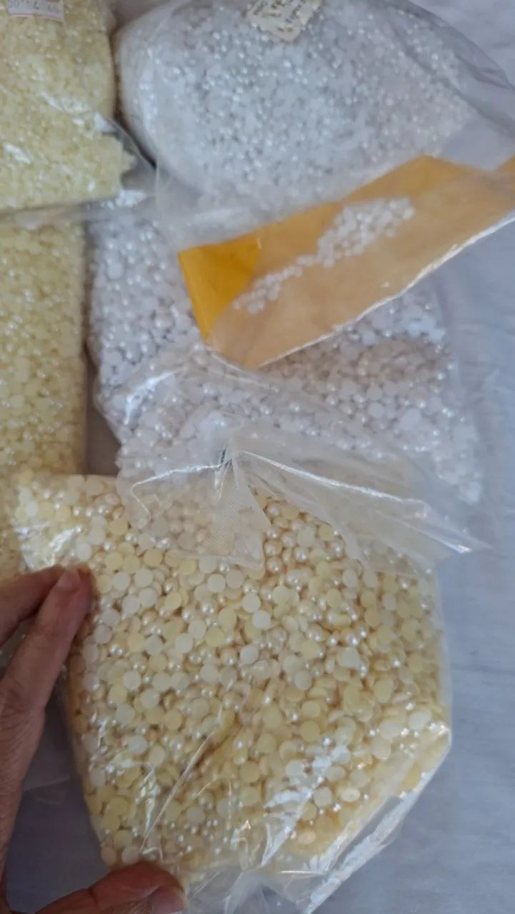 Meia pérola para artesanato - Foto 3