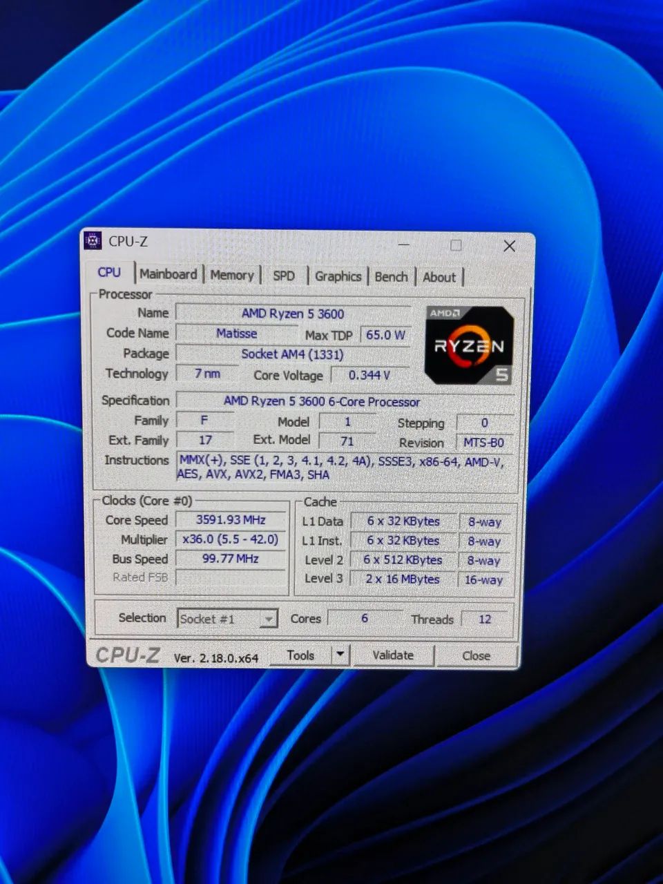 AMD Ryzen 5 3600 Zerado - Foto 3