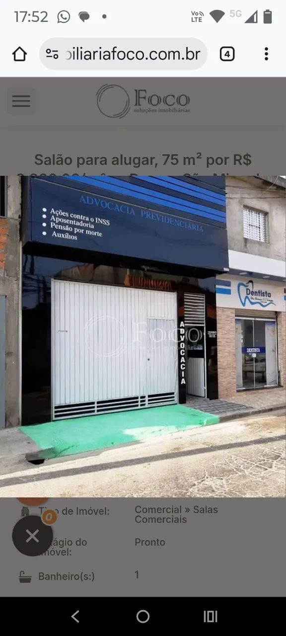 Oportunidade, salão comercial com salas em cima ponto muito movimentado  - Foto 5