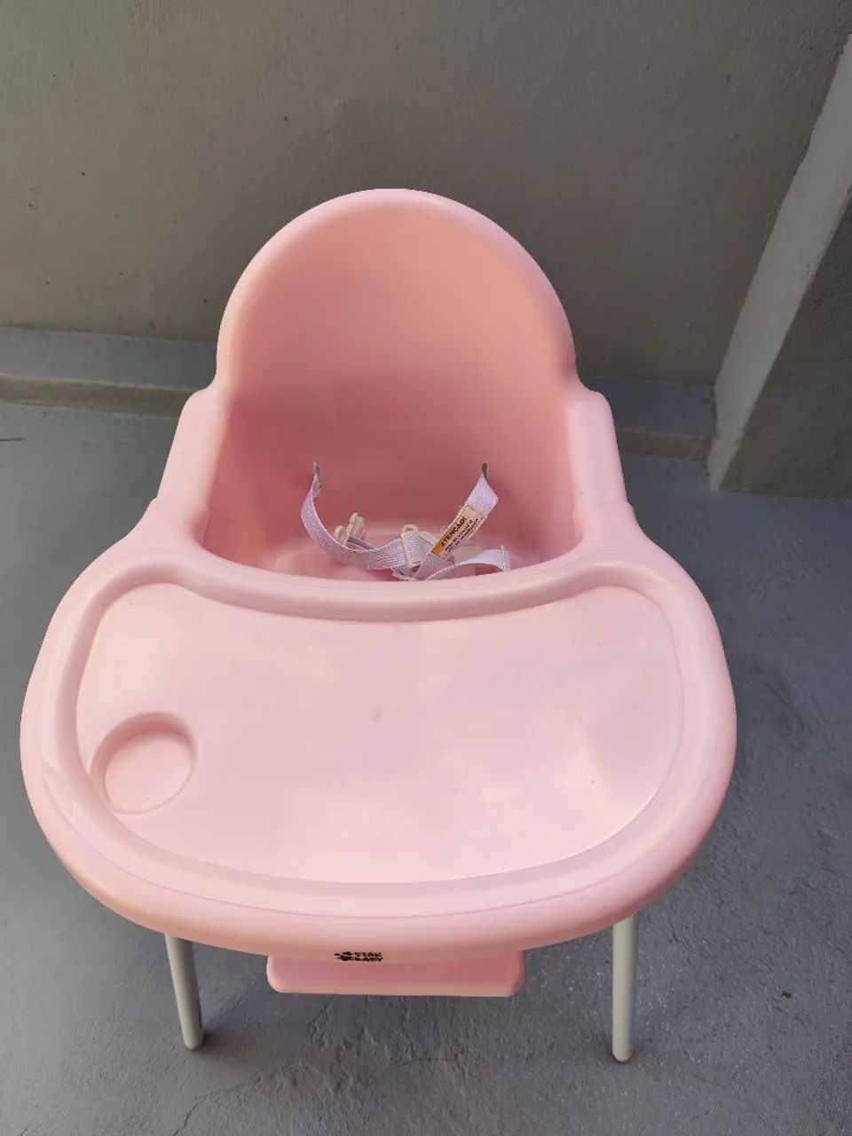 Cadeira de alimentação bebê rosa  - Foto 2