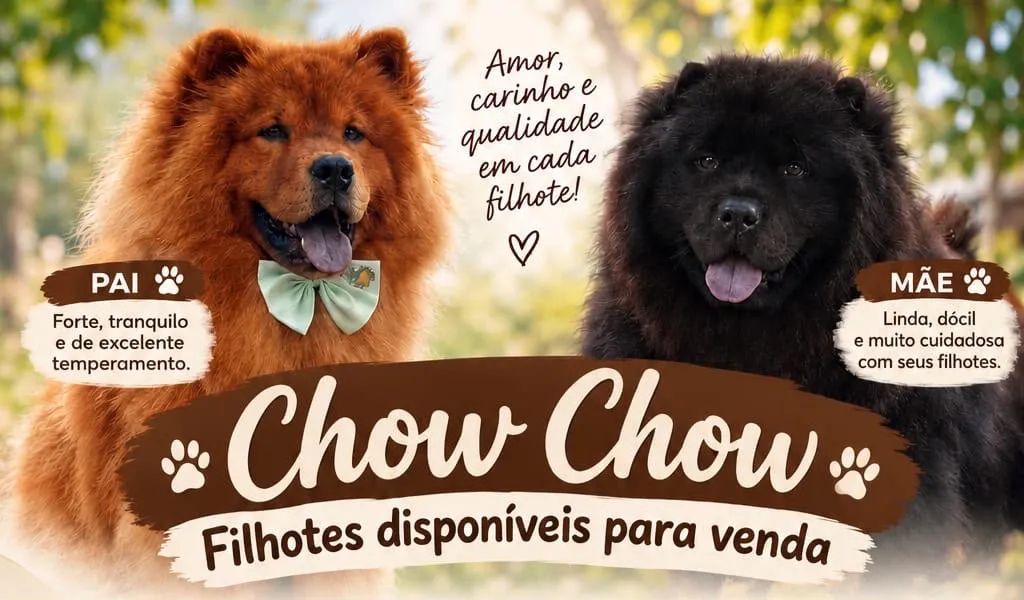 Vendo filhote de chow chow  ? 