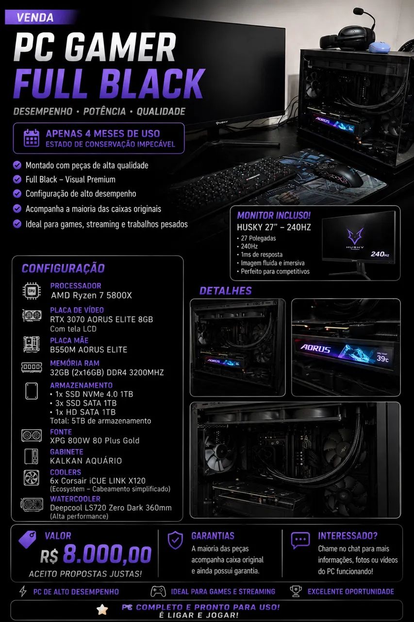 PC GAMER ALTO DESEMPENHO