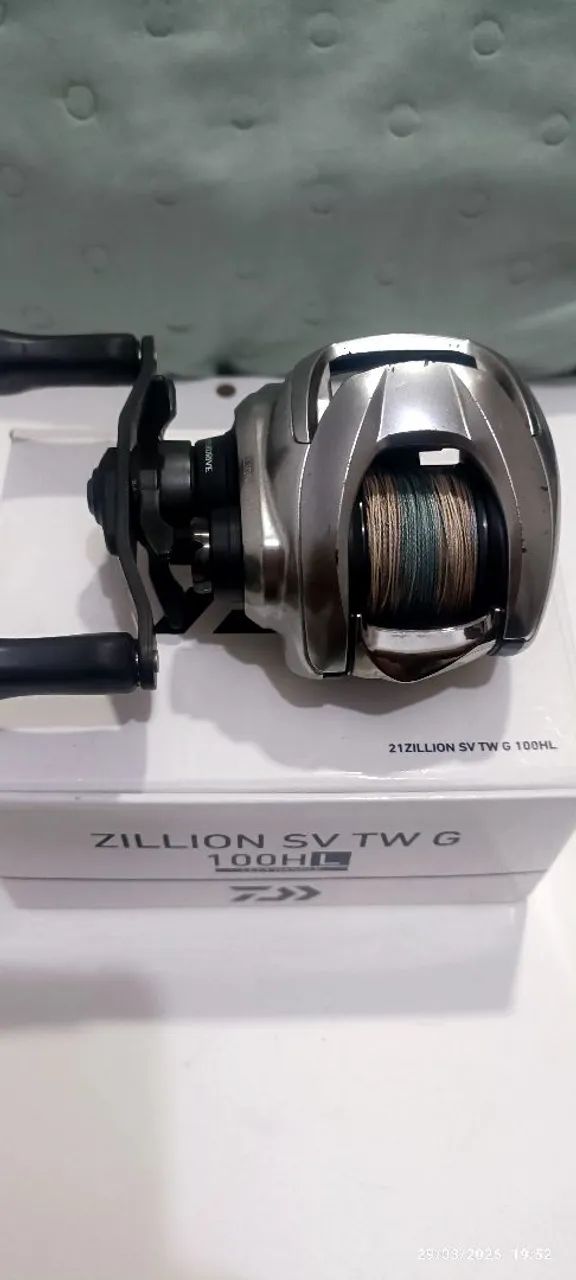 CARRETILHA DE PESCA DAIWA ZILLION SV TW G 100 HL 7.1.1 UPGRADE