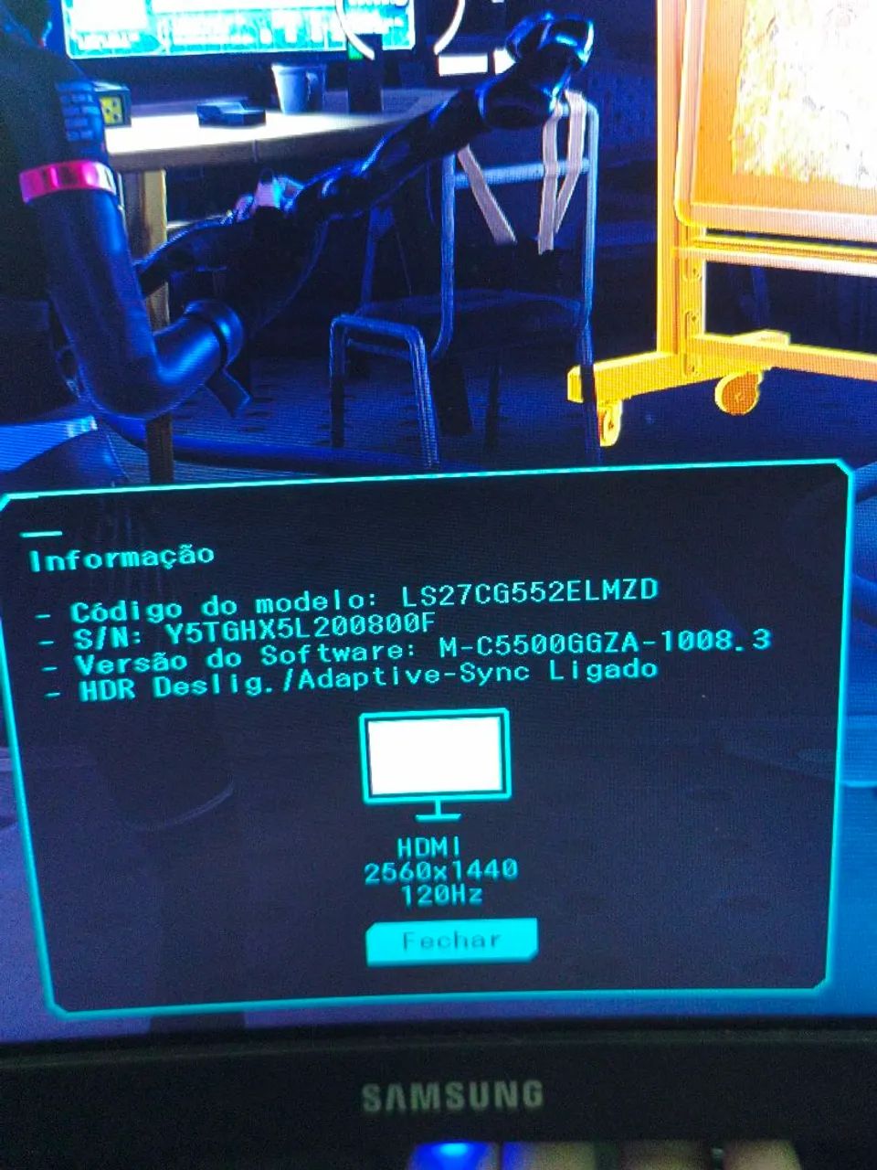 Monitor Gamer Samsung Odissey g5 27 polegadas Curvo - Foto 3