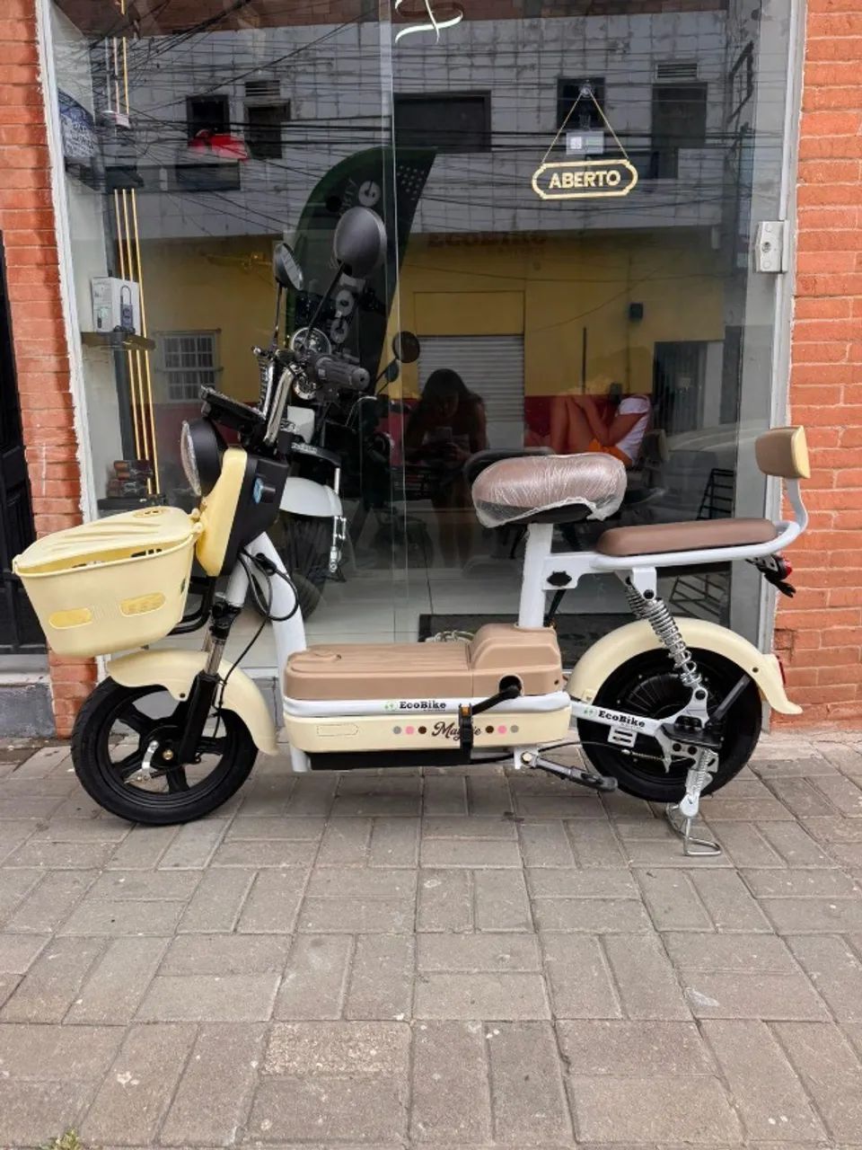 bicicleta elétrica scooter nova - Foto 2