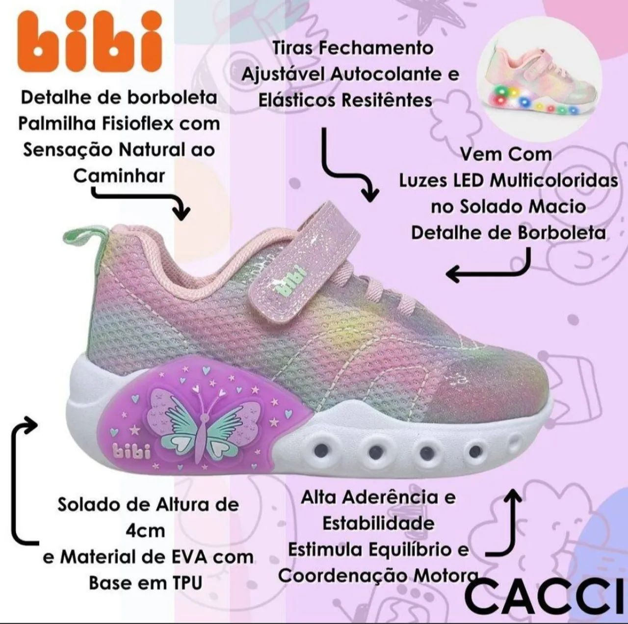 Tênis Bibi borboleta - Foto 5