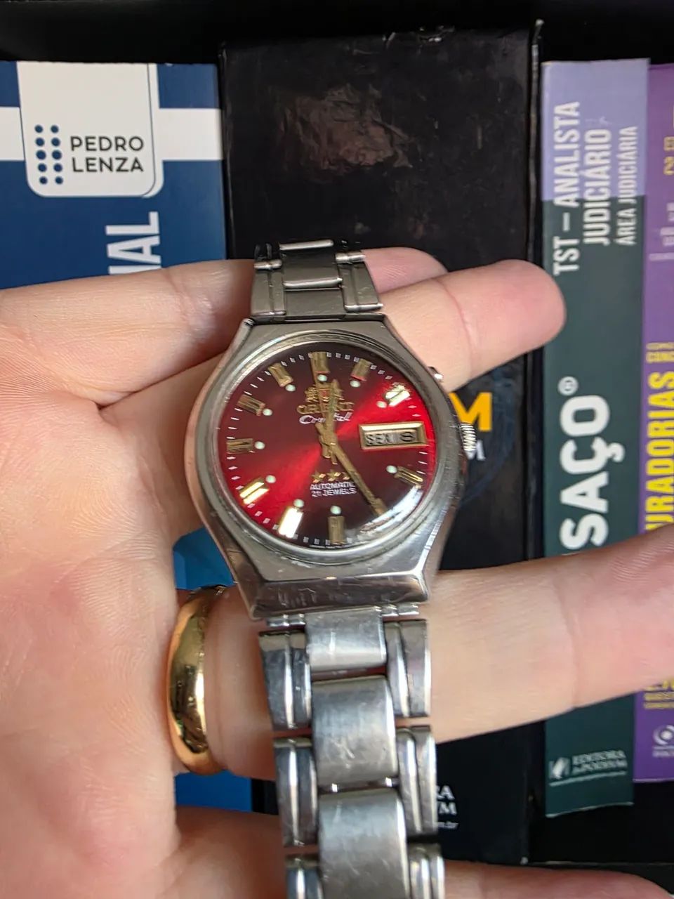 Orient Crystal Automático 21 Rubis - Vermelho Raro - Foto 3