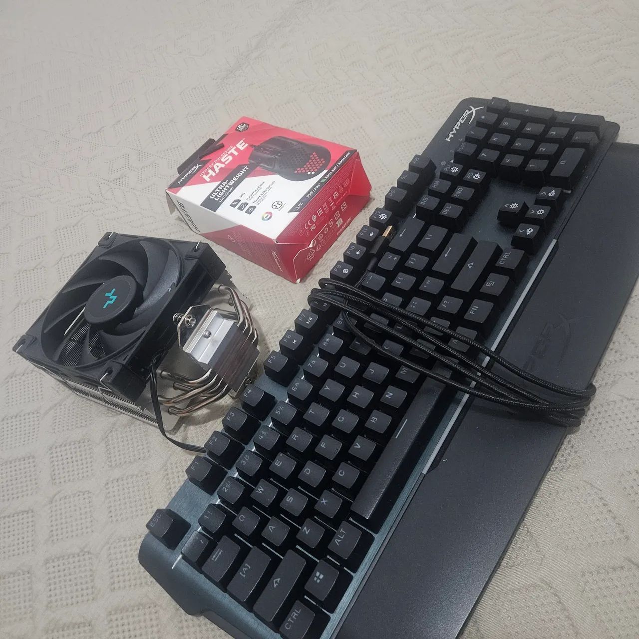 Kit mouse e telcado Hyperx + Cooler AK400 DeepCool - Foto 2