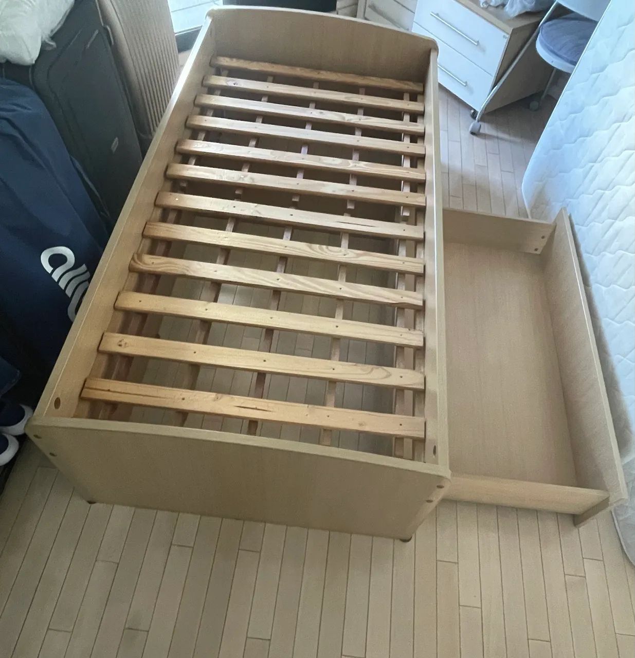CAMA DA SCA SEMINOVA EM LAMINADO MADEIRA  - Foto 3