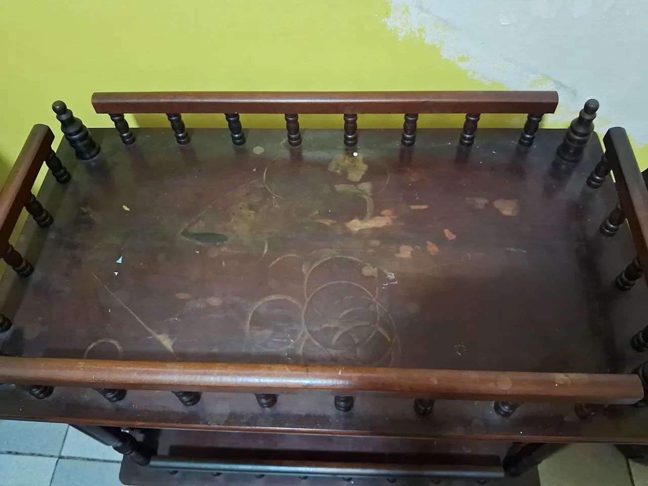 Carrinho bar de madeira  - Foto 4