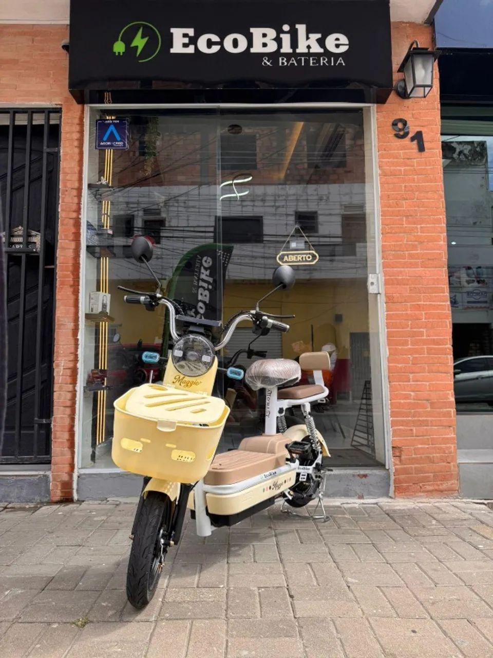 bicicleta elétrica scooter nova - Foto 3