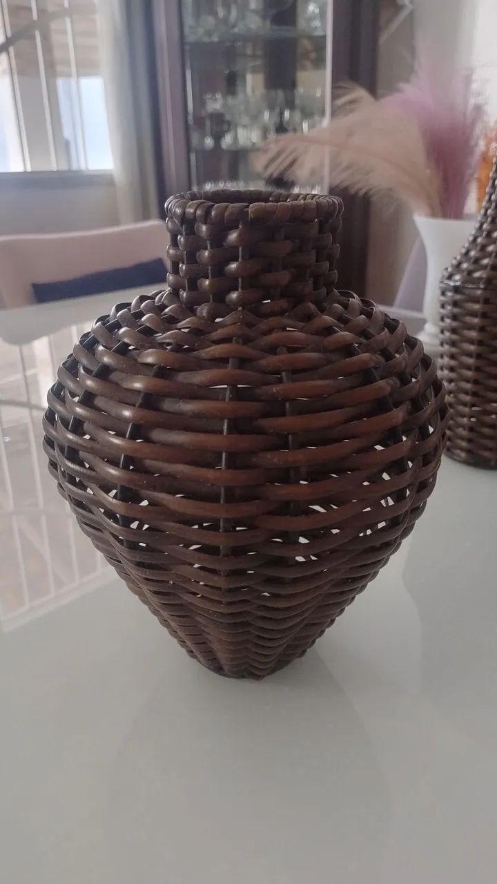 Kit de Vasos Decorativos em Vime - Estilo Rústico Elegante  - Foto 5
