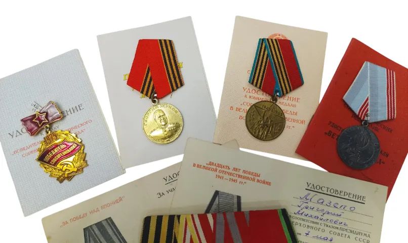 Antigas Medalhas Soviéticas Veterano 2ª Guerra Mundial - Vitória sobre o Japão - Foto 5