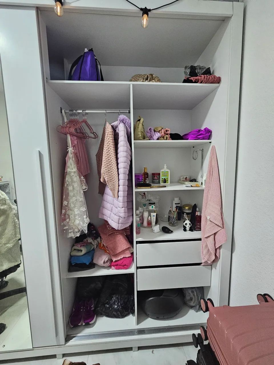 Guarda-Roupa Casal Ripado com Espelhos e Gavetas - Foto 4