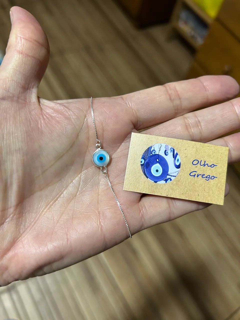 Pulseira de prata olho grego  - Foto 4