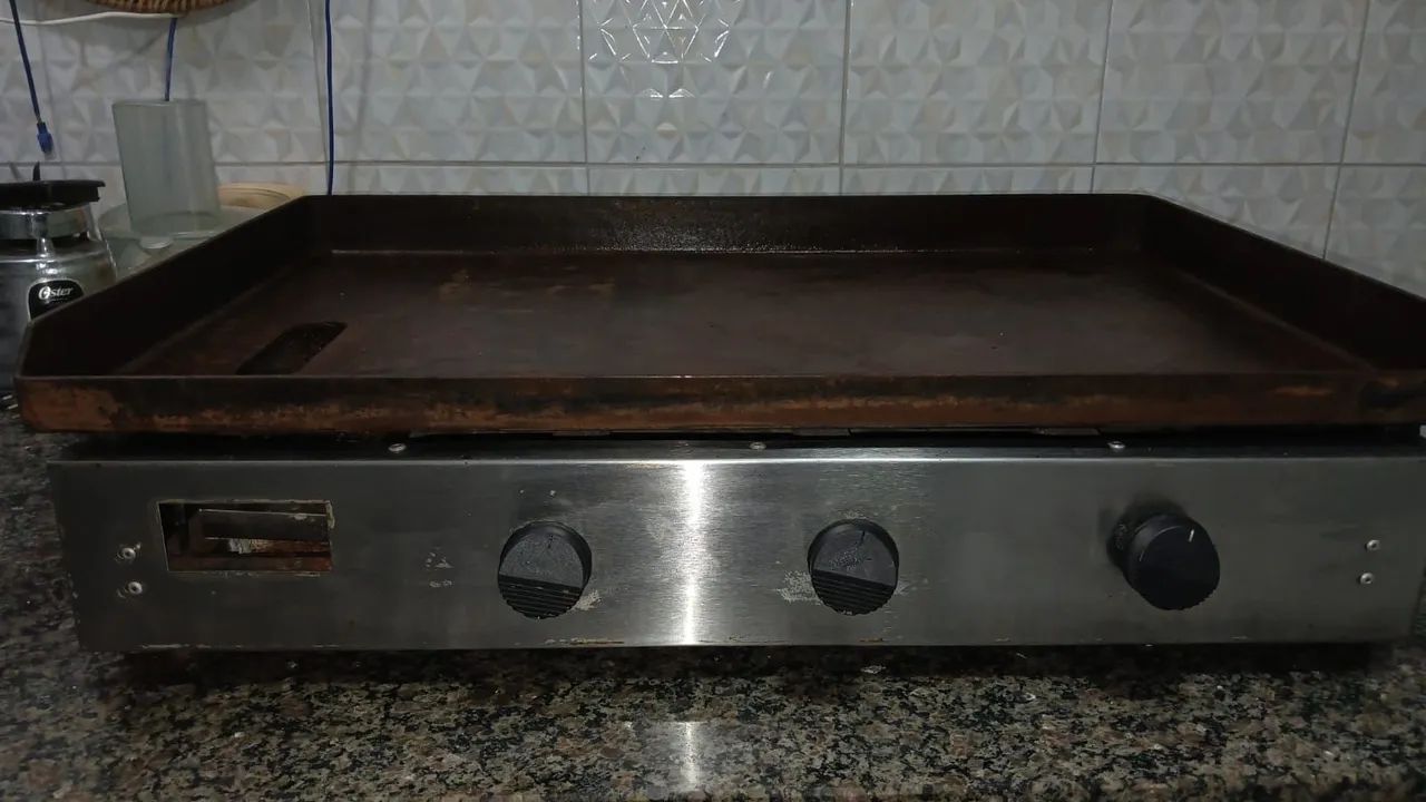 Chapa de hambúrguer a gás 4mm