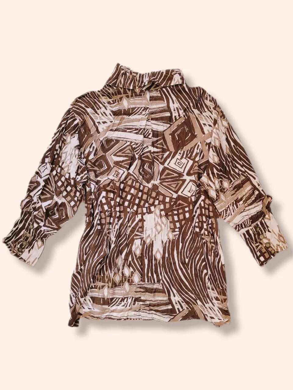 Blusa Bata Geométrica - Foto 2