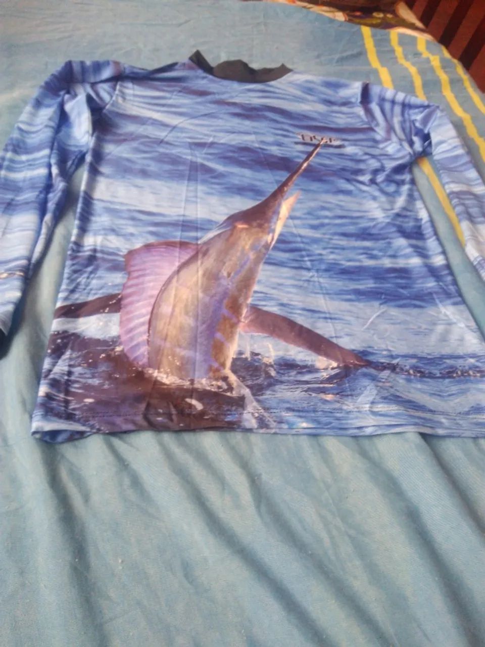 Camisas para pescarias com fator de proteção máxima Uva e UVB  - Foto 3