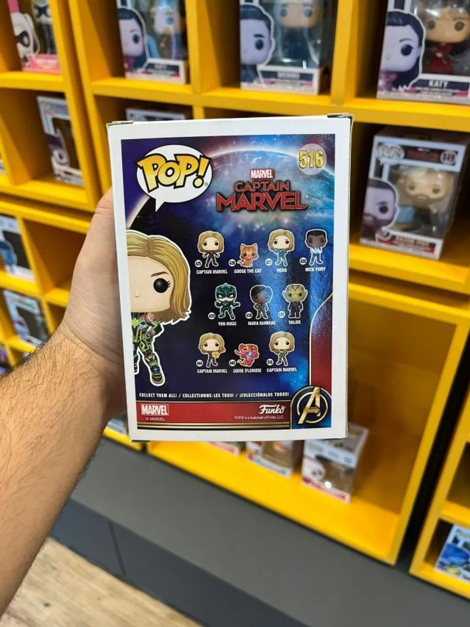 Funko Pop! Captain Marvel #516 Novo! Lacrado! - Foto 4