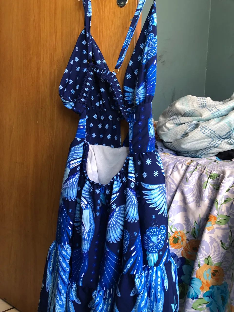 Vende-se vestido rodado azul - Foto 3