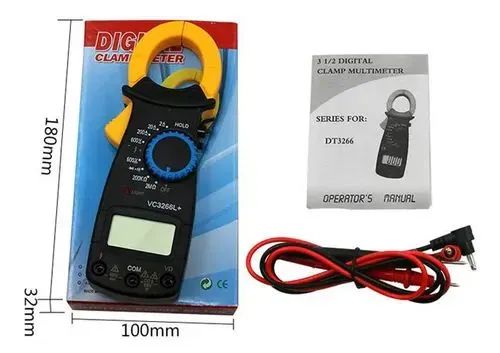 Vc3266l Lcd Digital Clamp Multimeter Volt Voltage Amp Ohm - Foto 2