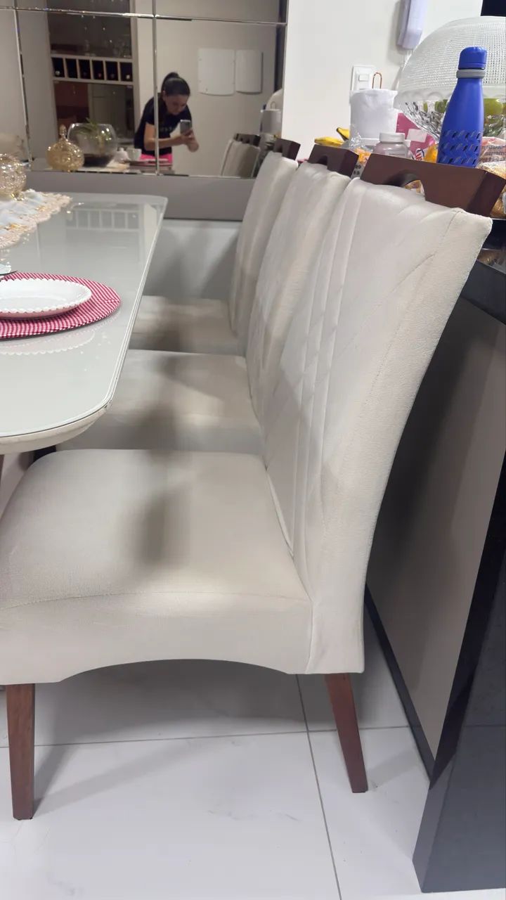 Mesa em laca com 6 cadeiras  - Foto 4