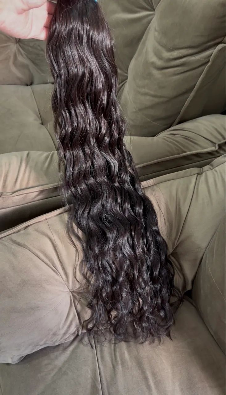 Cabelo humano ondulado indiano