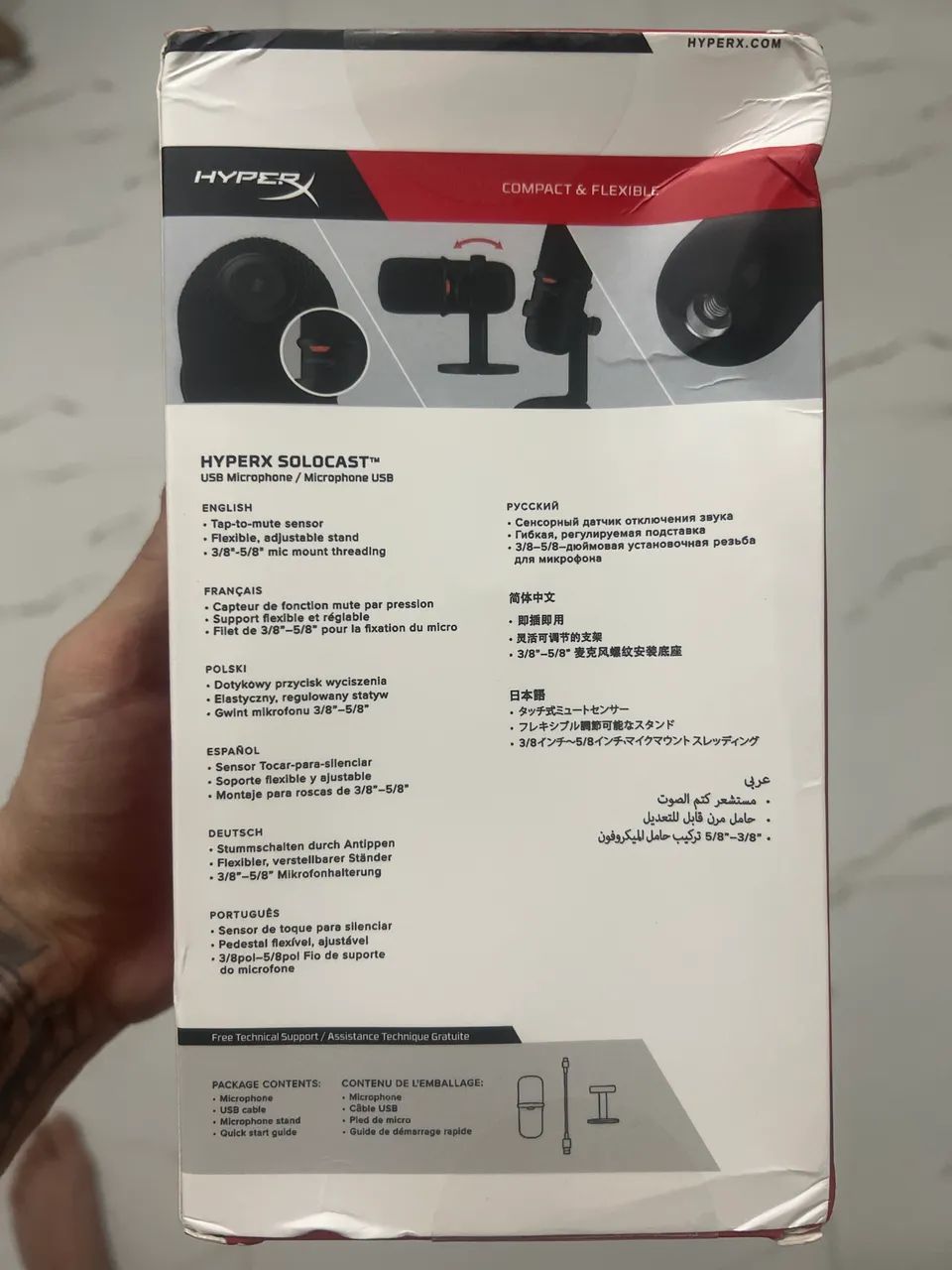 Microfone gamer hyperx solocast - Foto 3