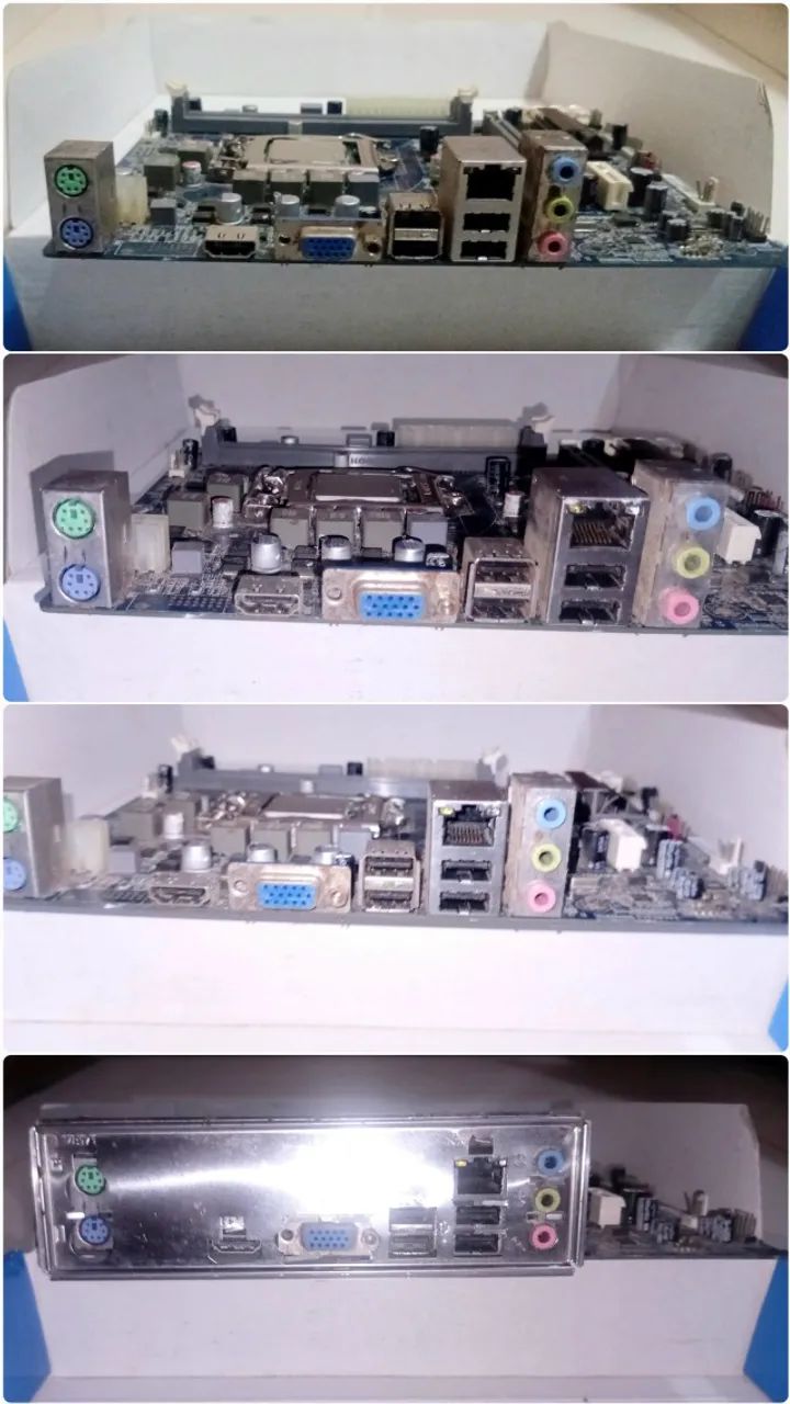 Placa-mãe ECS H61H2-M2 e Processador Pentium G620 Antigos  - Foto 4