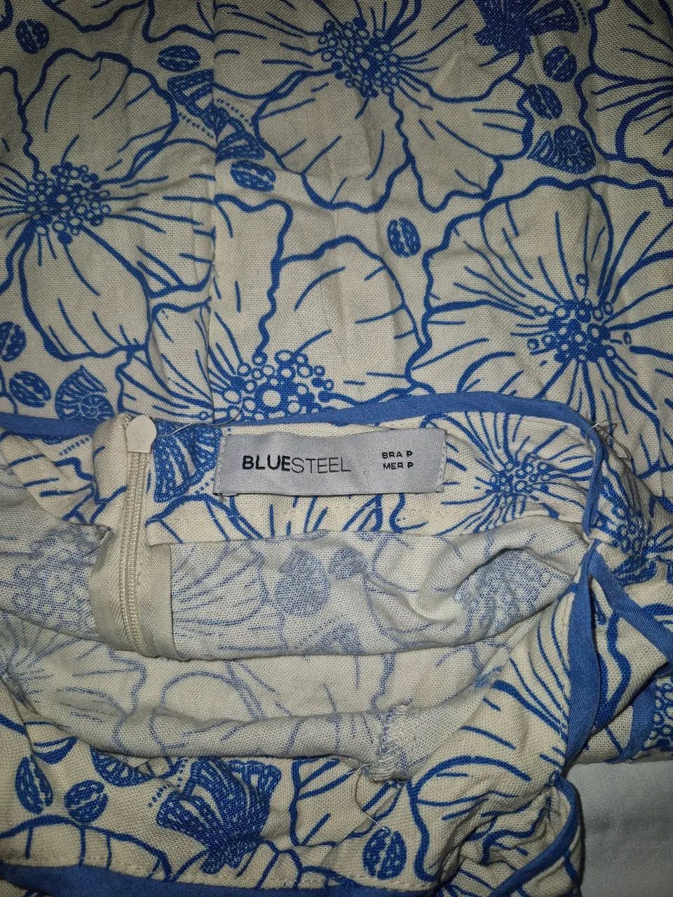 Vestido midi bluesteel estampado P - Foto 4