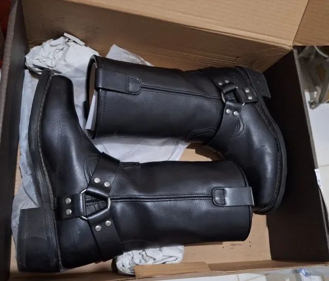 Bota de couro legítimo harness importada - Foto 4