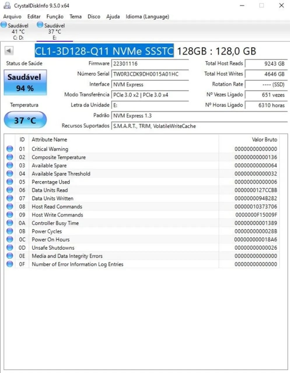 NVMe 128GB - Foto 3