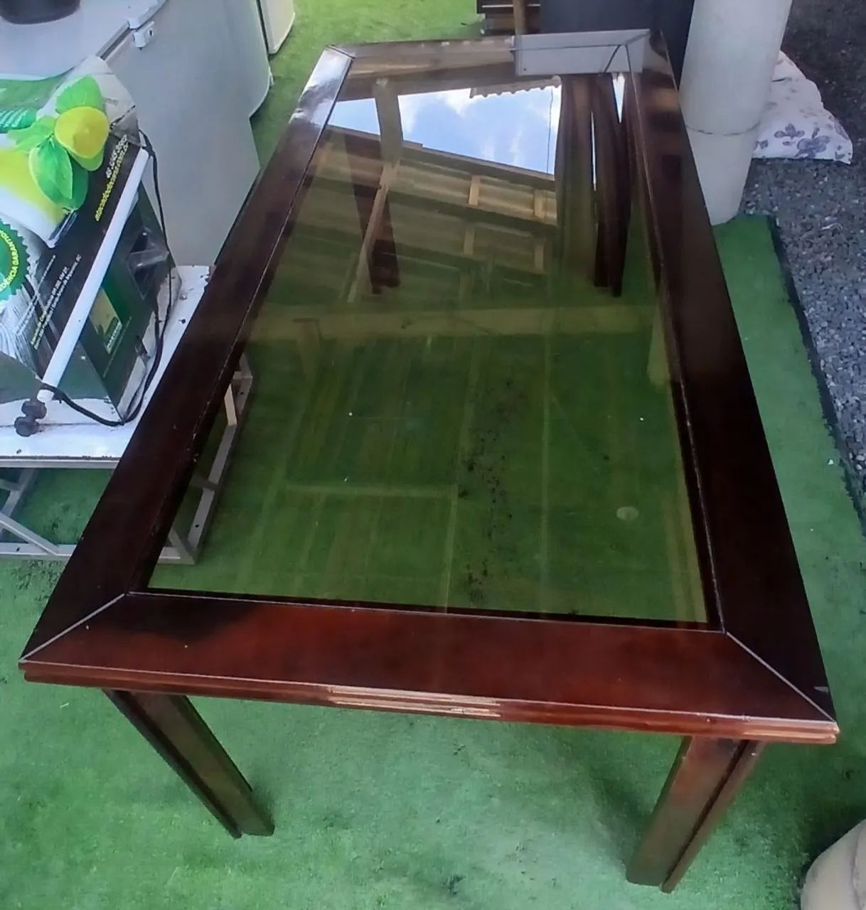 Mesa tampo de vidro  - Foto 4