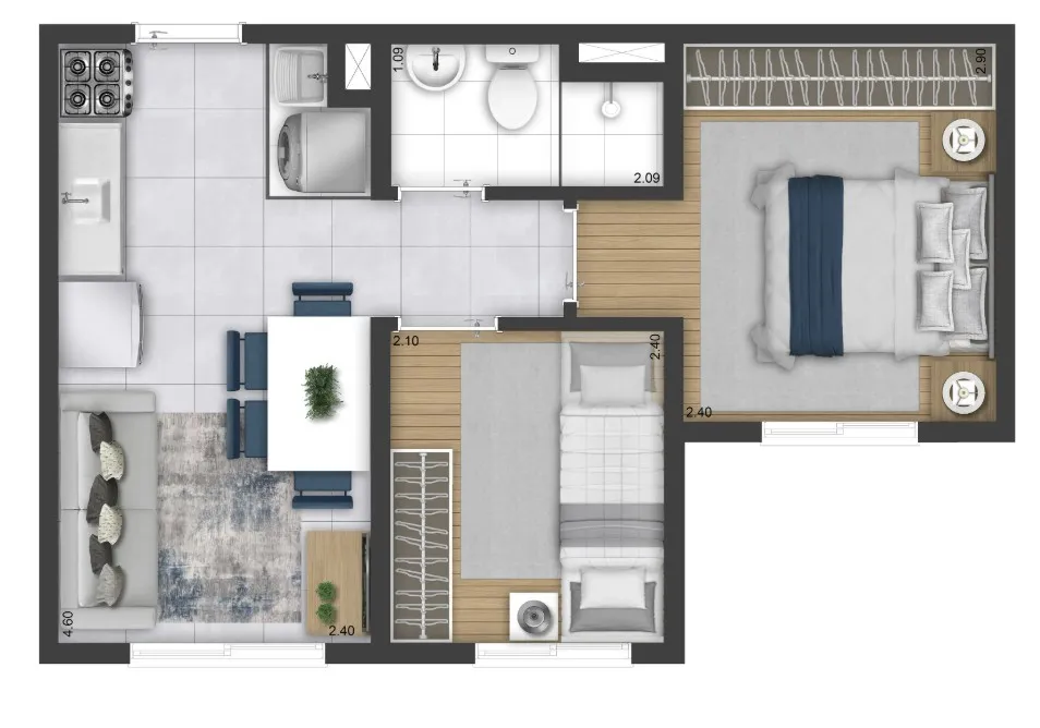PLANTA 32m²