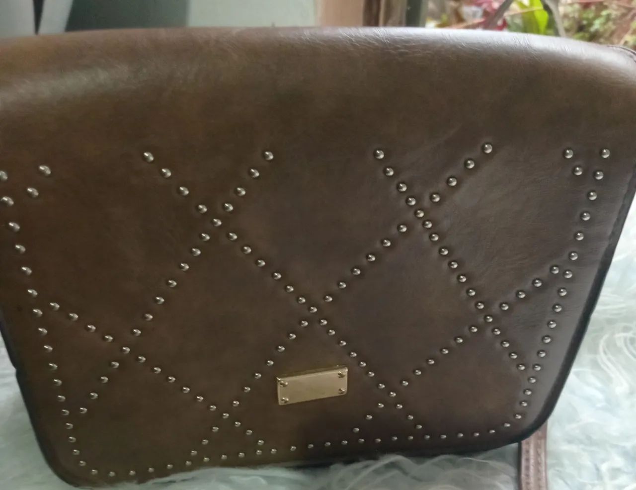 Bolsa transversal marrom 