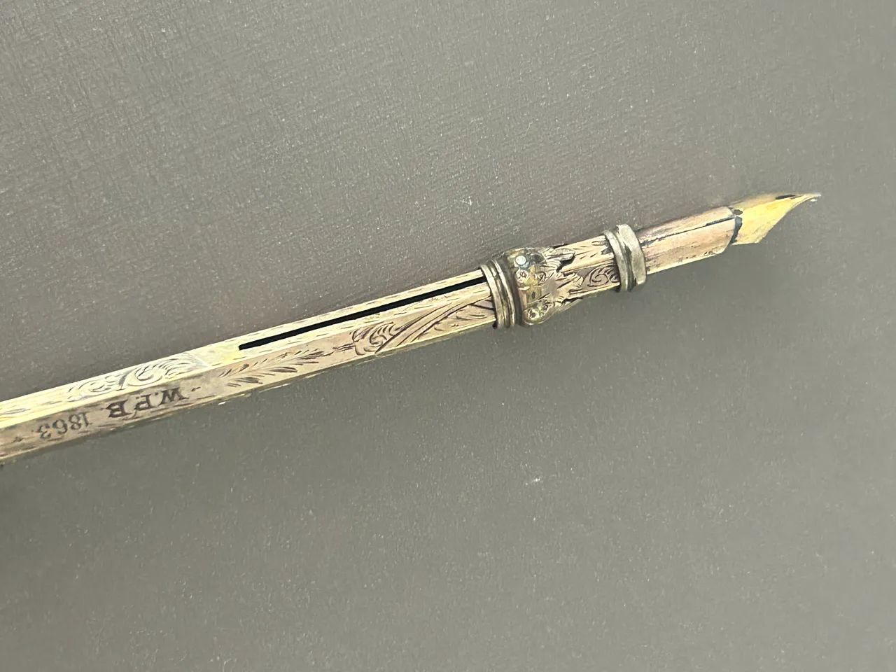 Caneta tinteiro Vitoriana com lapiseira  - Foto 4